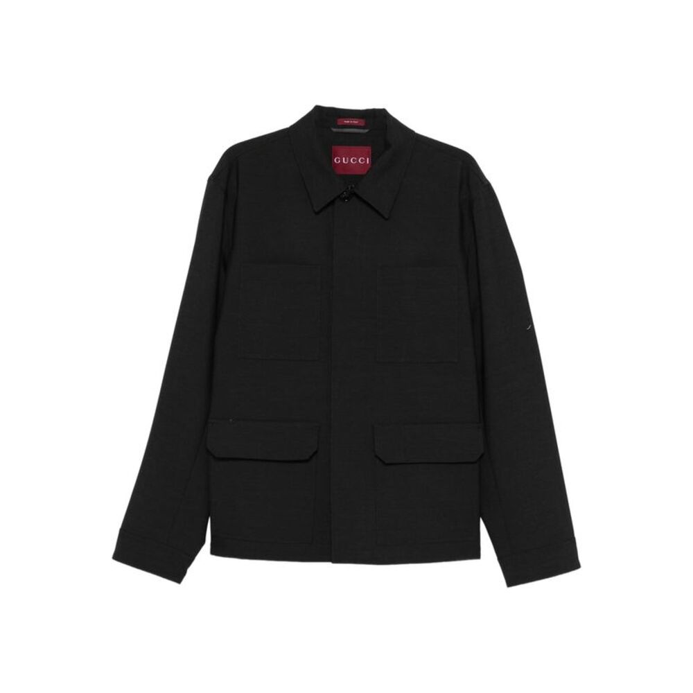 Gucci Grey Jackets - Shirt Jackets Men